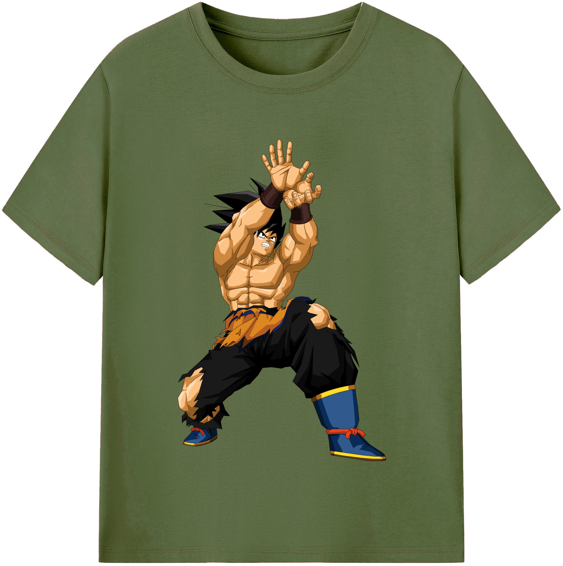 （画像用） ドラゴンボール 孫悟空（そん ごくう）Son Goku カカロット DRAGON BALL Kakarotto 綿100％半袖Tシャツ（フロントプリント）